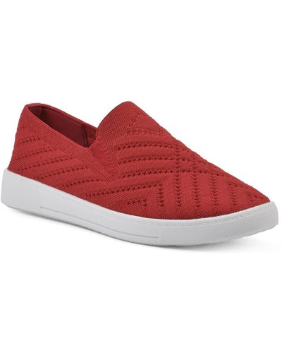 White Mountain Upbear Slip On Sneakers - Red