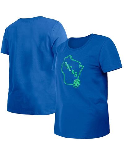 KTZ Milwaukee Bucks 2023/24 City Edition T-shirt - Blue