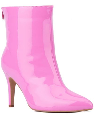 FASHION TO FIGURE Madelina Heeled Boot - Pink