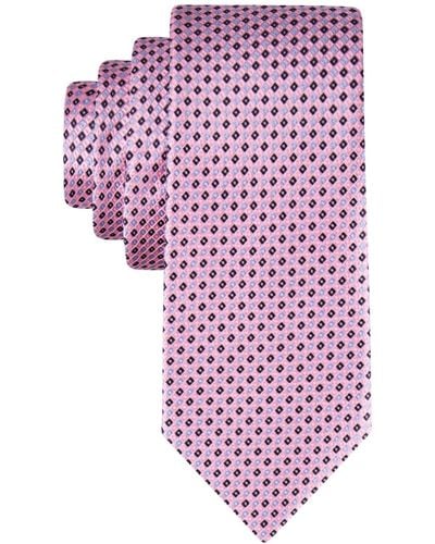 Tommy Hilfiger Micro-grid Tie - Pink