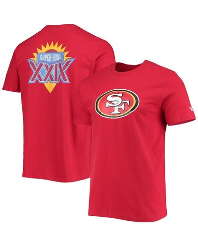 KTZ San Francisco 49ers Patch Up Collection Super Bowl Xxix T-shirt - Red