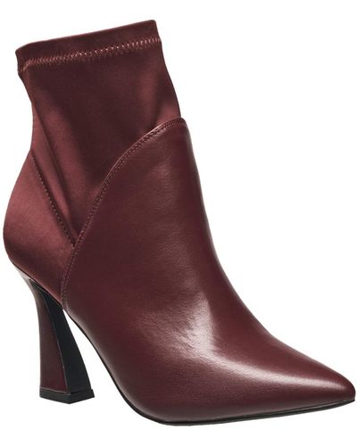French Connection H Halston Iza Two Toned Heeled Booties - Purple