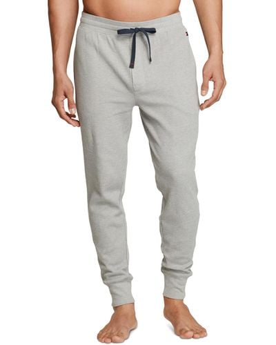 Tommy Hilfiger Classic-fit Waffle-knit Pajama sweatpants - Gray