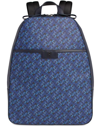Tommy Hilfiger Monogram Dome Backpack - Blue