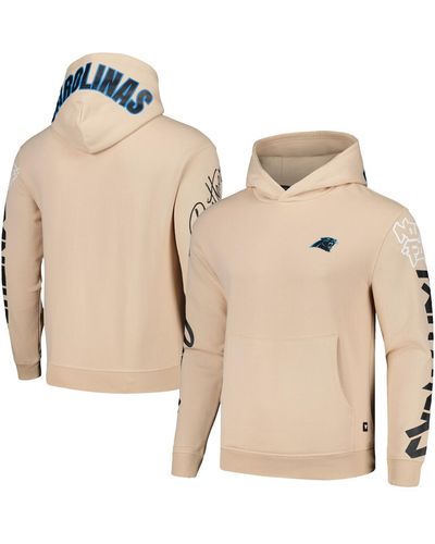 The Wild Collective And Carolina Panthers Heavy Block Pullover Hoodie - Natural