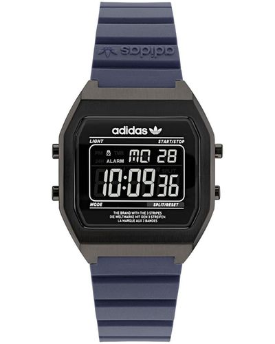 adidas Digital Two Resin Strap Watch 36mm - Blue