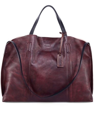 Old Trend Genuine Leather Forest Island Tote Bag - Purple