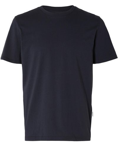 SELECTED Regular-fit T-shirt - Blue