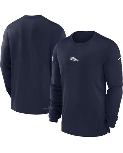 Nike New England Patriots 2023 Sideline Performance Long Sleeve T-shirt - Blue
