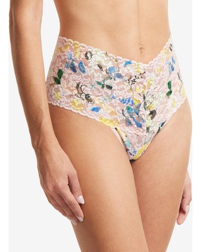 Hanky Panky Printed Signature Lace Retro Thong - Multicolor