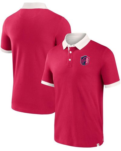 Fanatics St. Louis City Sc Second Period Polo Shirt - Red