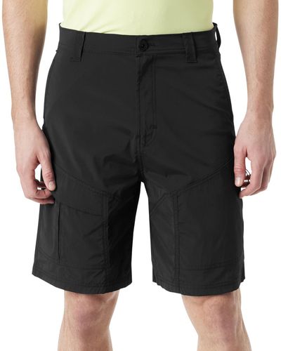 BASS OUTDOOR All Grounds Triple Needle Stitch 9-3/8" Cargo Shorts - Black