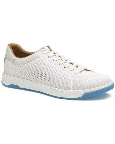 Johnston & Murphy Daxton Knit Lace-up Sneakers - White