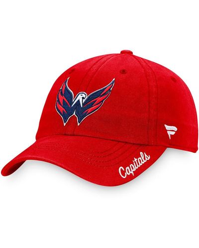 Fanatics Washington Capitals Primary Logo Adjustable Hat - Red