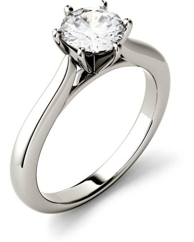 Charles & Colvard Moissanite Solitaire Engagement Ring 1/2 Ct. T.w. Diamond Equivalent - Metallic