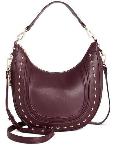 INC International Concepts Kolleene Staple Small Faux Leather Crossbody, Created For Macy's - Purple
