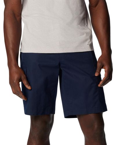 Columbia Rapid Rivers Comfort Stretch Cargo Shorts - Blue