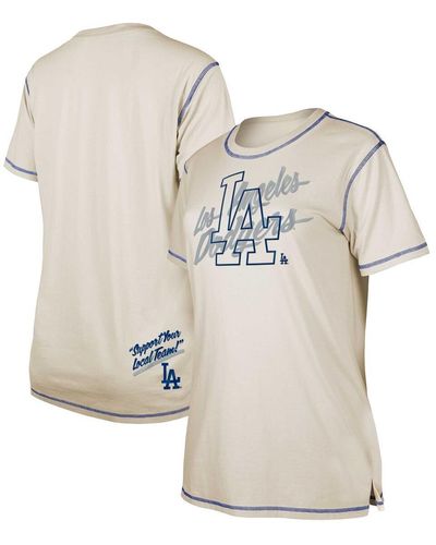 KTZ Los Angeles Dodgers Team Split T-shirt - White
