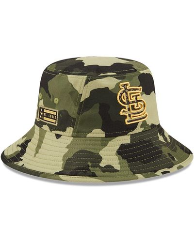 KTZ St. Louis Cardinals 2022 Armed Forces Day Bucket Hat - Green
