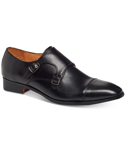 Carlos By Carlos Santana Passion Double Monk-strap Loafers - Black