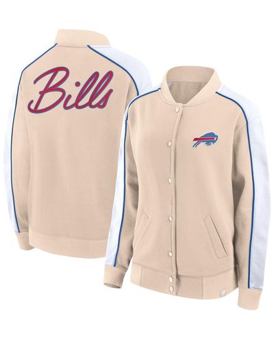 Fanatics Buffalo Bills Lounge Full-snap Varsity Jacket - Pink