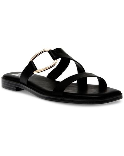 DV by Dolce Vita Masani Flat Slide Sandals - Black