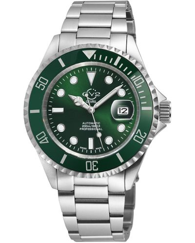Gevril Liguria Swiss Automatic -tone Stainless Steel Watch 42mm - Green