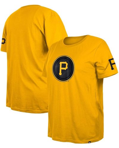 KTZ Pittsburgh Pirates 2023 City Connect Plus Size T-shirt - Yellow