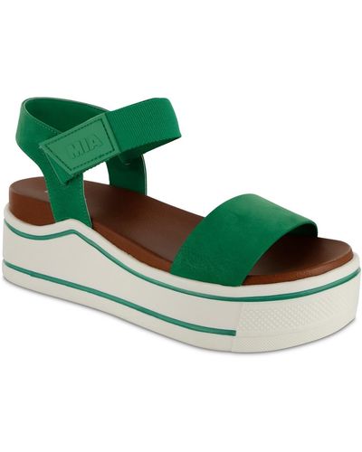 MIA Odelia Round Toe Sandal - Green