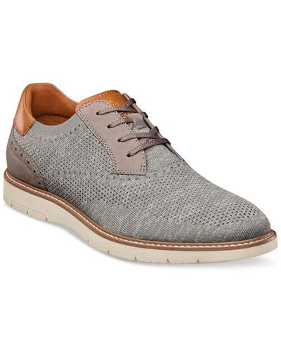 Florsheim Vibe Lace-up Knit Wingtip Oxford Shoes - Gray