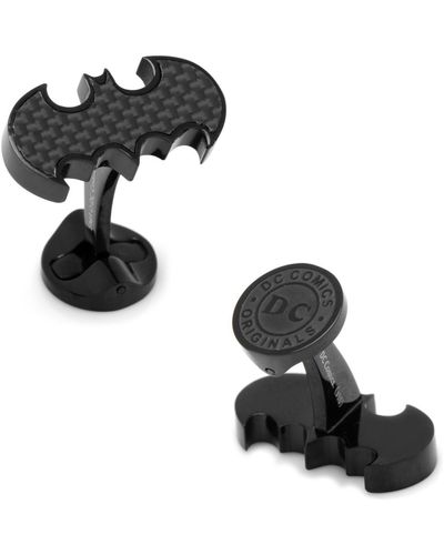 Cufflinks Inc. Stainless Steel Carbon Fiber Batman Cufflinks - Black