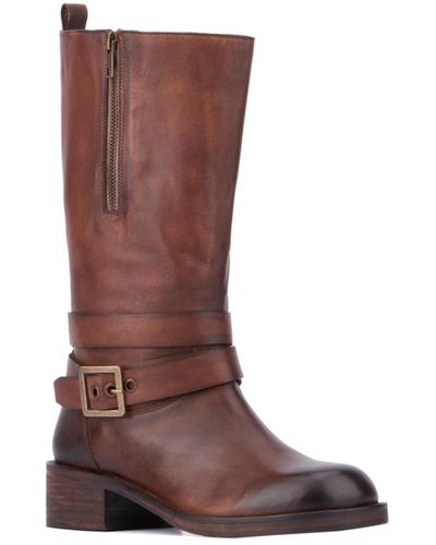 Vintage Foundry Philippa Mid Calf Boots - Brown