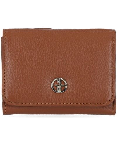 Giani Bernini Softy Leather Trifold Wallet - Brown