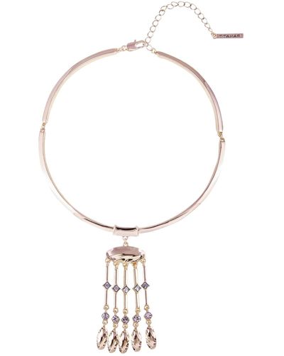 Tahari Casual Chic Collar Necklace - Metallic