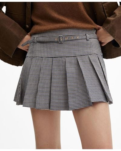 PLEATED SKORT - Gray