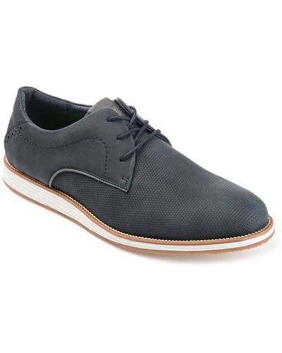 Vance Co. Blaine Embossed Casual Dress Shoes - Blue