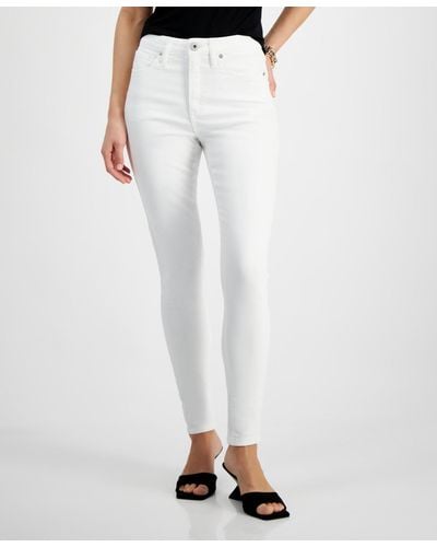 INC International Concepts High-rise Skinny Jeans - White