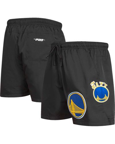 Pro Standard Golden State Warriors Classics Woven Shorts - Black