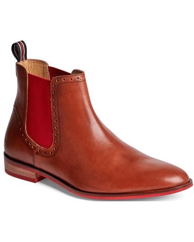 Carlos By Carlos Santana Mantra Chelsea Ankle Boots - Red