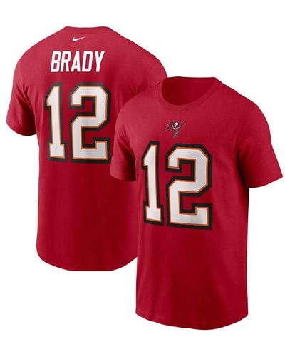 Nike Tampa Bay Buccaneers Pride Name And Number Wordmark 3.0 Player T-shirt Tom Brady - Red