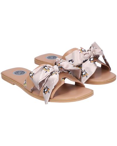 Cuce Pittsburgh Penguins Bow Sandals - Pink
