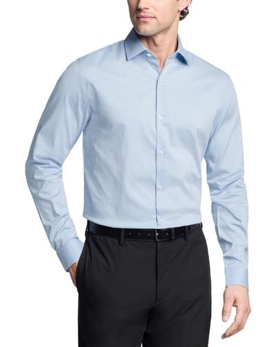 Kenneth Cole Slim-fit Flex Stretch Dress Shirt - Blue