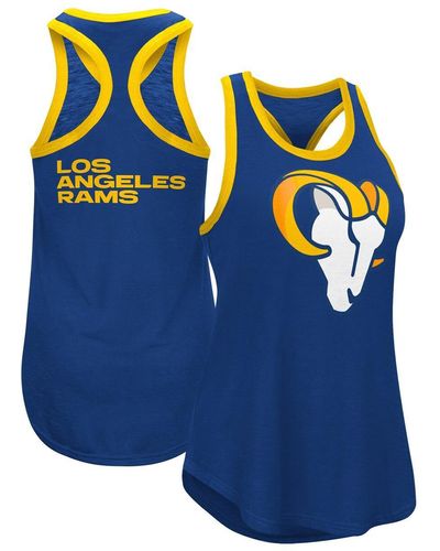 G-III 4Her by Carl Banks Los Angeles Rams Tater Tank Top - Blue