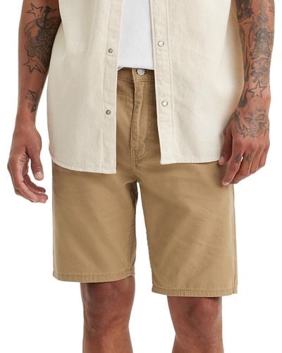 Levi's Flex 412 Slim Fit 5 Pocket 9" Jean Shorts - Natural