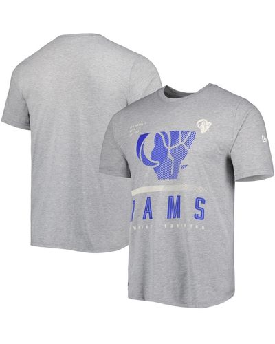 KTZ Los Angeles Rams Combine Authentic Red Zone T-shirt - Gray