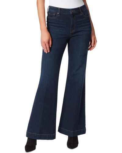 Jessica Simpson True Love Wide-leg Trouser Jeans - Blue