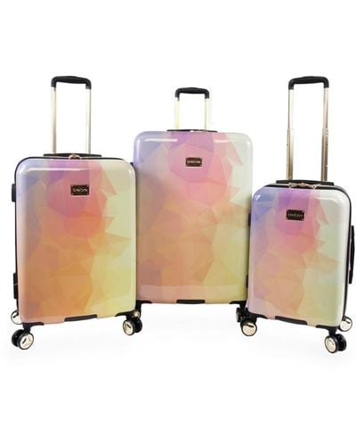 Bebe Emma 3-pc. Hardside luggage Set - Pink