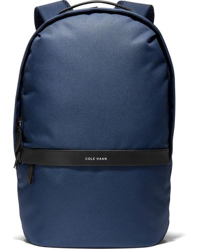 Cole Haan Triboro Large Nylon Backpack Bag - Blue