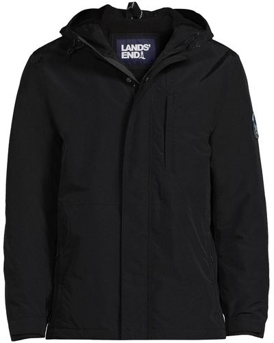 Lands' End Squall Waterproof Insulated Winter Jacket - Black