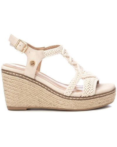Xti Jute Wedge Sandals By - Natural